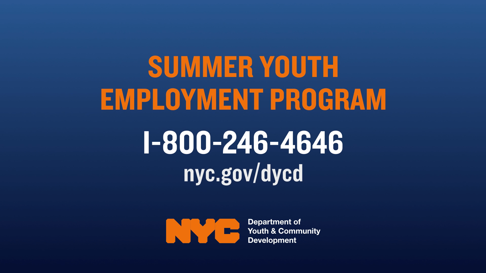 Summer Youth Employment 